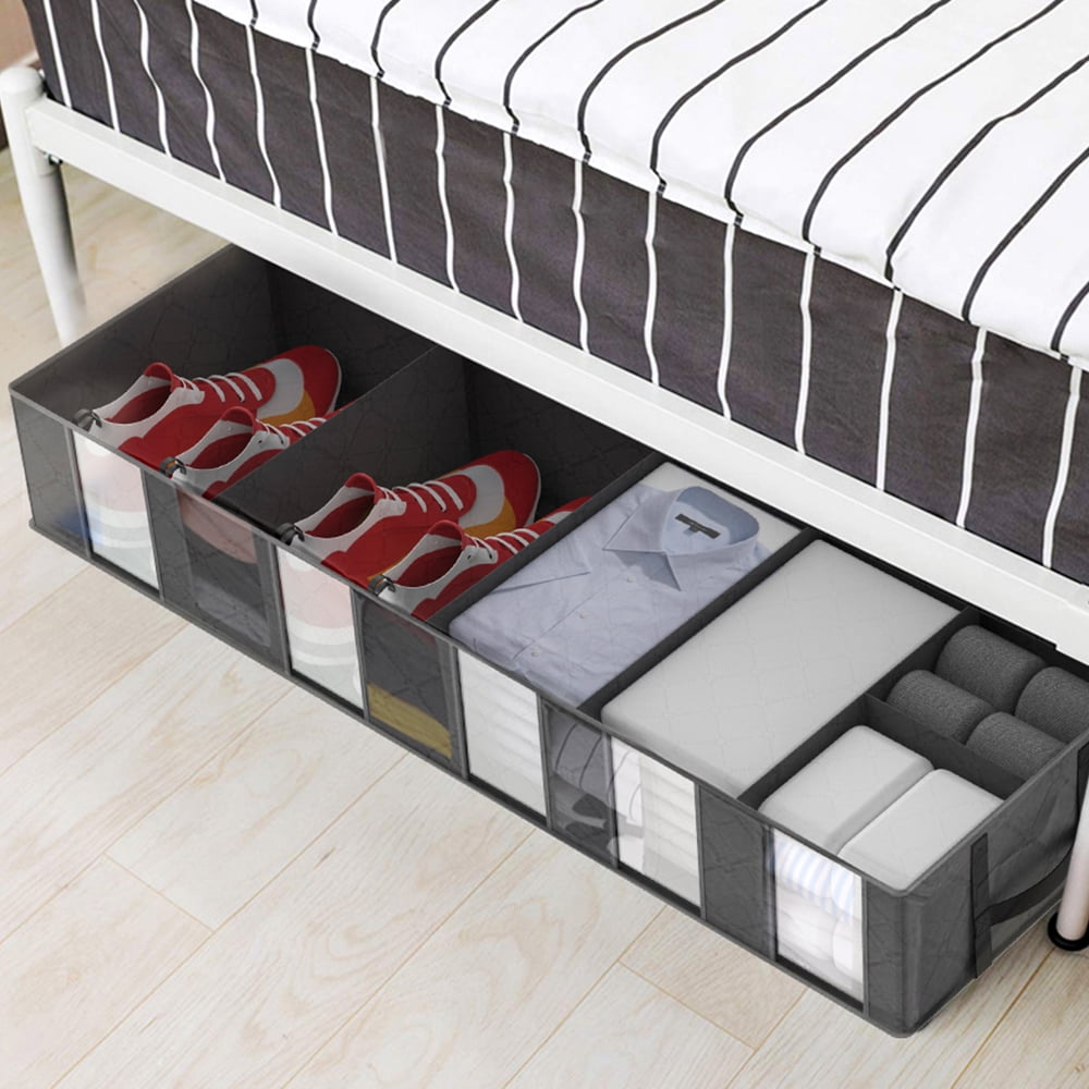 HOTBEST Large Underbed Storage Box Duvet Pillow Clothes Bedding