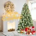 thumbnail image 6 of imerelez 9FT Christmas Tree with 700 Warm White LED Lights – 2518 PVC & Hard Needle Tips, 122 Pine Cones, Hinged Branch Design, Sturdy Metal Stand – Full Realistic Holiday Tree, 6 of 8