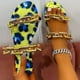 thumbnail image 4 of Sandalias planas exteriores con estampado decorativo de cadena de metal informal para mujer Wmkox8yii ytu1674, 4 of 4