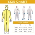 thumbnail image 5 of Raygard White Disposable Hooded Coveralls SMS Chemical Protective Suits Elastic Cuffs Front Zipper Closure Serged Seams for Spray Painting Mechanic Work(Large), 5 of 6