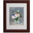 thumbnail image 2 of Trademark Fine Art "Flowers In a Crystal Vase" Canvas Art by Edouard Manet, Wood Frame, 2 of 3