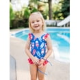 thumbnail image 2 of Millie Loves Lily Female Navy & Red Popsicles Ruffle-Accent One-Piece Swimsuit UPF 50 Sizes (2T-10), 2 of 3