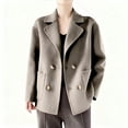 thumbnail image 2 of Sakmal Womens Barn Coat Yellow Plus Size Peacoat Jacket Winter Jackets for Women M, 2 of 7