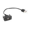 thumbnail image 3 of Adaptador de cable de extensión de panel de puerto USB de montaje empotrado para tablero de automóvil para Toyota Ehuebsd Accesorios para autos y motos, 3 of 6