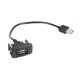 thumbnail image 3 of Adaptador de cable de extensión de panel de puerto USB de montaje empotrado para tablero de automóvil para Toyota Ehuebsd Accesorios para autos y motos, 3 of 6