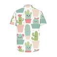 thumbnail image 4 of hopeusnice Men's Cactus Print Shirt Short Sleeve Button Down Shirts Tropical Hawaiian Beach Tops Multicolor XXXXL, 4 of 4