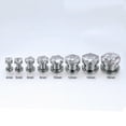 thumbnail image 4 of ZS 1 Pair Sparkly Crystal Ear Plug Tunnels Stainless Steel Ear Gauge Expander Stretcher Body Piercing 0g 00g, 4 of 6