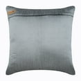 thumbnail image 3 of Decorative Pillow Covers With Zippers, 22x22 inch (55x55 cm) Pillow Case, Grey Accent Pillow, Zardozi Embroidery Pillowcase, Silk Square Pillow Cover, Floral Throw - Turkish Dream, 3 of 4