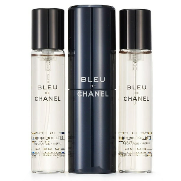 Bleu De Chanel Eau De Toilette Travel Spray Two Refills 3x20ml/0.7oz - Walmart.com