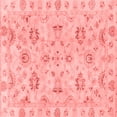 thumbnail image 1 of Ahgly Company Machine Washable Indoor Square Oriental Red Traditional Area Rugs, 7' Square, 1 of 4