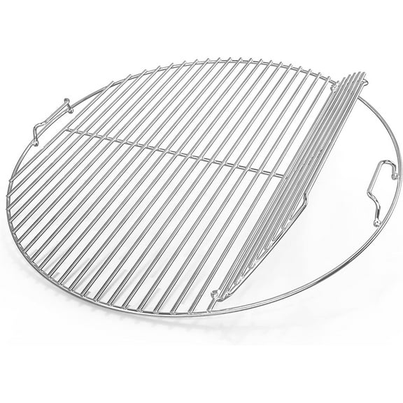 ZALIX Stainless Steel Grilling Grate Replacement Hinged Cooking Grate for Weber 22" Kettle Charcoal Grills