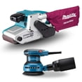 thumbnail image 1 of Kit Makita Lijadora Banda 4x24 Pulg. 1010w + Roto Orbital Dc, 1 of 12