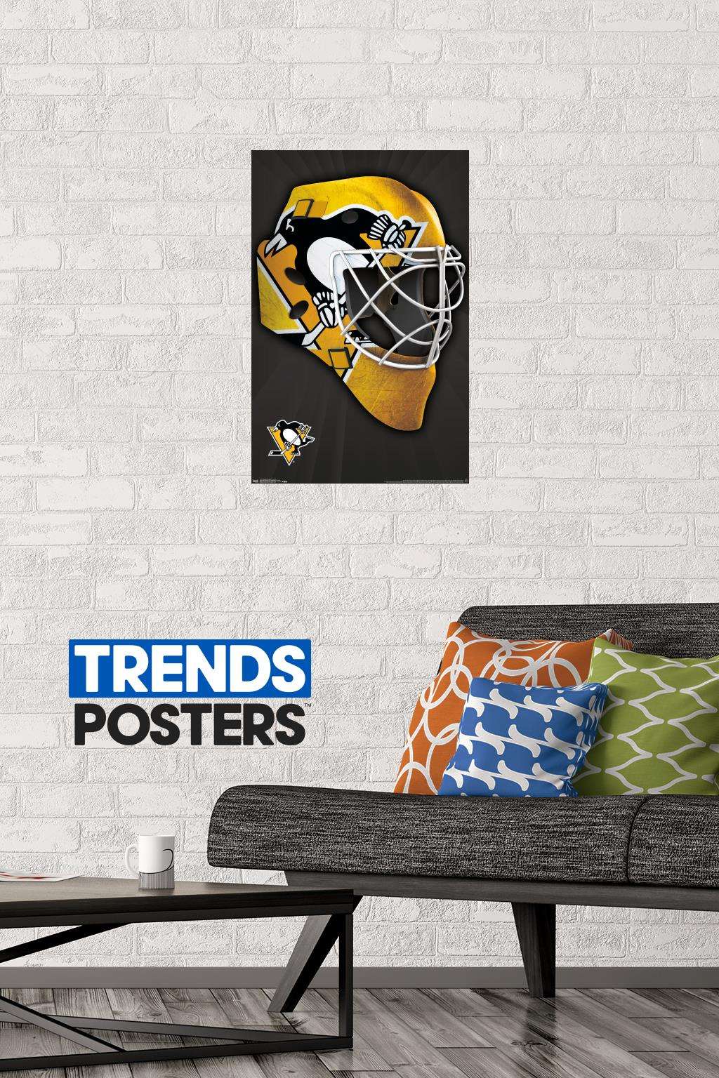 NHL Pittsburgh Penguins - Mask 16 Wall Poster, 14.725" x 22.375"