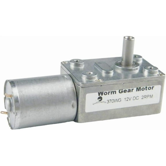 Reducer Electric Motor 370WG 12V DC 2RPM Self-Locking Reversible for DIY Mini Geared Motor