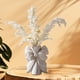 thumbnail image 1 of Florero de cerámica florero decorativo decoración de lazo moderno, arreglo de flores, florero hidropónico planta contenedor de flores para dormitorio, 1 of 8