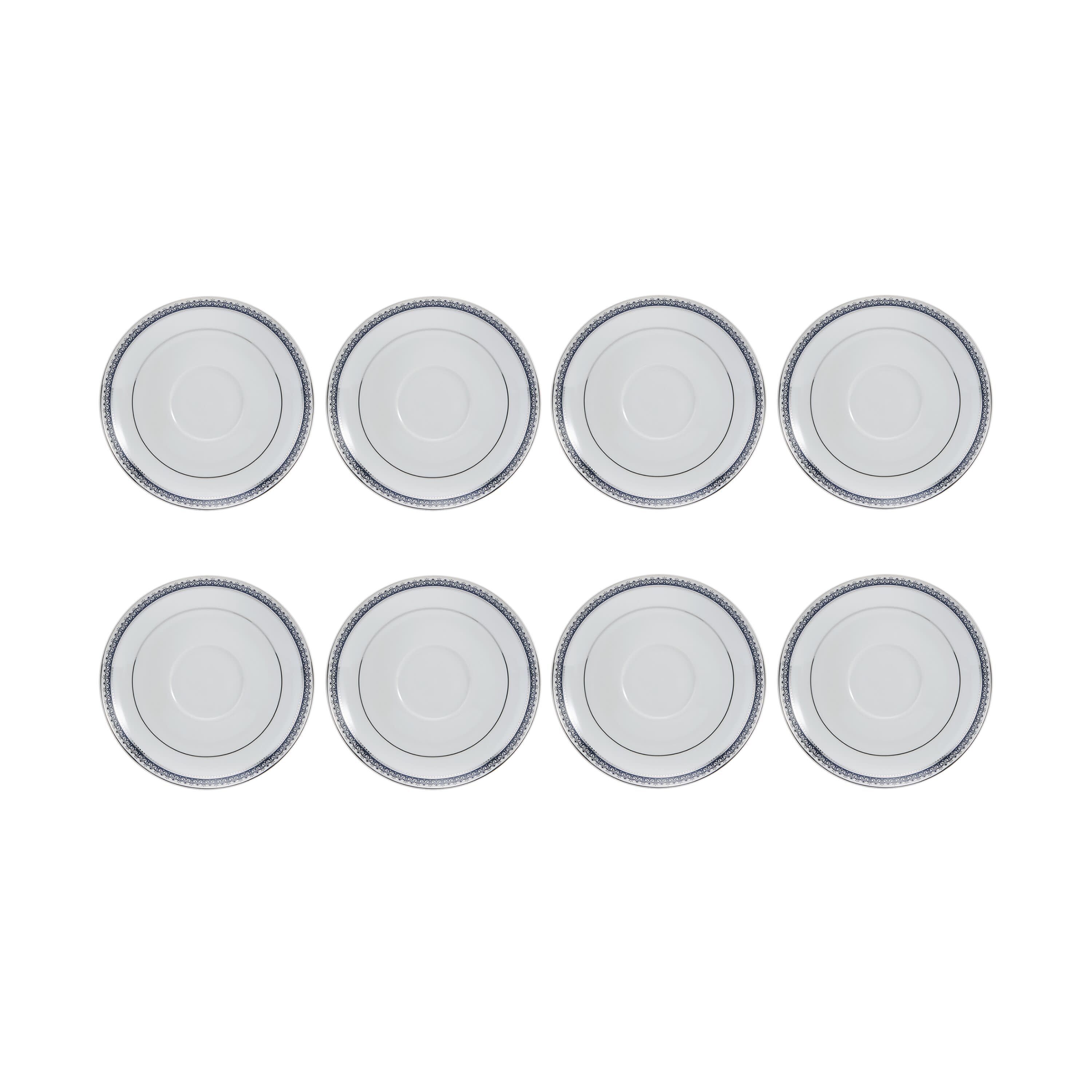 Platinum Crown Cobalt 40 Piece Dinnerware Set, Service for 8 – Mikasa