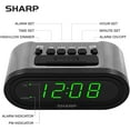 thumbnail image 3 of Digital Alarm with AccuSet - Automatic Smart Clock, Never Needs Setting - Great for Seniors, Kids, and Everyone who Doesn't Want to Set a Clock! Silver Case with Green LEDs, 3 of 4