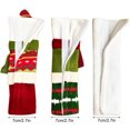 thumbnail image 4 of Juego de 3 piezas de fundas para manijas de puerta de refrigerador, muñeco de nieve navideño, cubiertas para manijas de electrodomésticos, decoraciones navideñas, se adapta a tamaño estándar, cocina,., 4 of 4