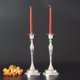 thumbnail image 5 of Candelabro simple para mesa de bar retro de metal, dorado, plateado y cobre para bodas, decoración romántica para bodas, 5 of 6