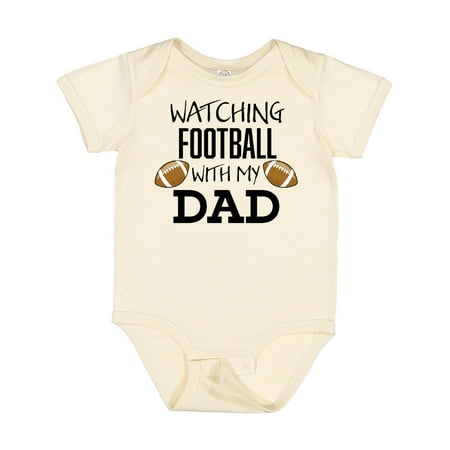 

Inktastic Watching Football with My Dad Gift Baby Boy or Baby Girl Bodysuit