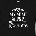 thumbnail image 4 of Inktastic Mimi and Pop Love Me Granddaughter Valentine Girls Baby T-Shirt, 4 of 5