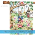 thumbnail image 3 of Toland Home Garden Easter Bunny Swing House Flag, 3 of 5