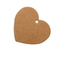 thumbnail image 2 of Sonducket Cartón Kraft en blanco corazón Vintage tarjetas moda autoensamblaje muestra accesorios creativamente suministro para el hogar Accesorios de disfraces Leonado, 2 of 6