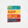 thumbnail image 4 of Inktastic Martial Arts Eat Sleep Tai Chi Repeat Boys or Girls Baby T-Shirt, 4 of 5