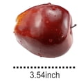 thumbnail image 3 of 24 Piezas de Manzanas de Frutas Falsas Manzanas Artificiales Simulación Realista Manzanas Rojas Decoración de La Casa, 3 of 5