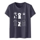 thumbnail image 2 of Puntoco Blusa de manga corta con cuello redondo informal para mujer Puntoco Puntoco-4122, 2 of 3