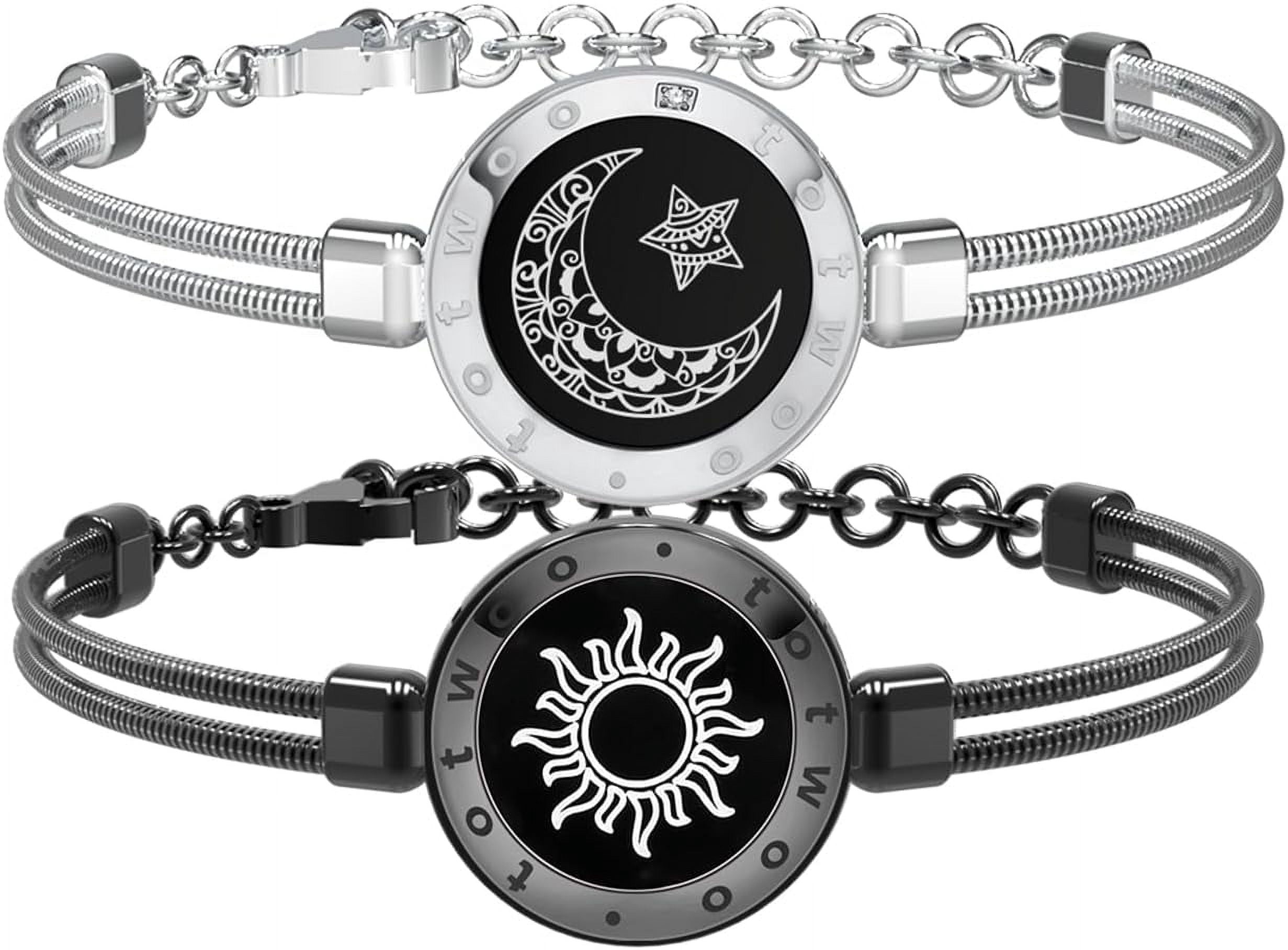 TOTWOO Long Distance Touch Bracelets for Couples, Vibration
