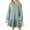 Blue, variant on Women's 2024 Fall Long Sleeve Pullover Dress - Crewneck Rib Knit Patchwork Sweatshirt Mini Dress