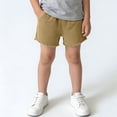 thumbnail image 2 of ZACPNCV Toddler Boys Athletic Shorts Casual Beach Shorts Boys Mesh Basketball Soccer Knee-Length Shorts Khaki 1-2 Years, 2 of 9