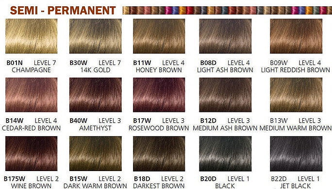 Light Ash Brown Hair Colour Chart