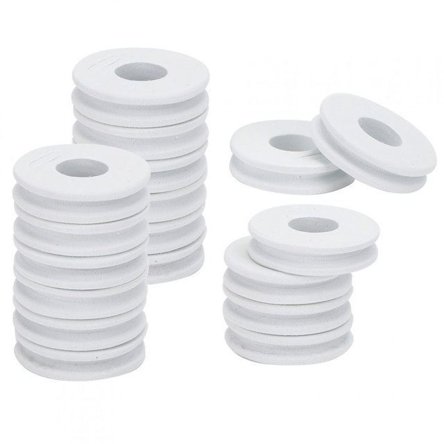 Carretes de espuma para pesca, 100 piezas de placas de bobinado circulares de espuma para pesca, herramientas para carretes de pesca con acabado de lujo
