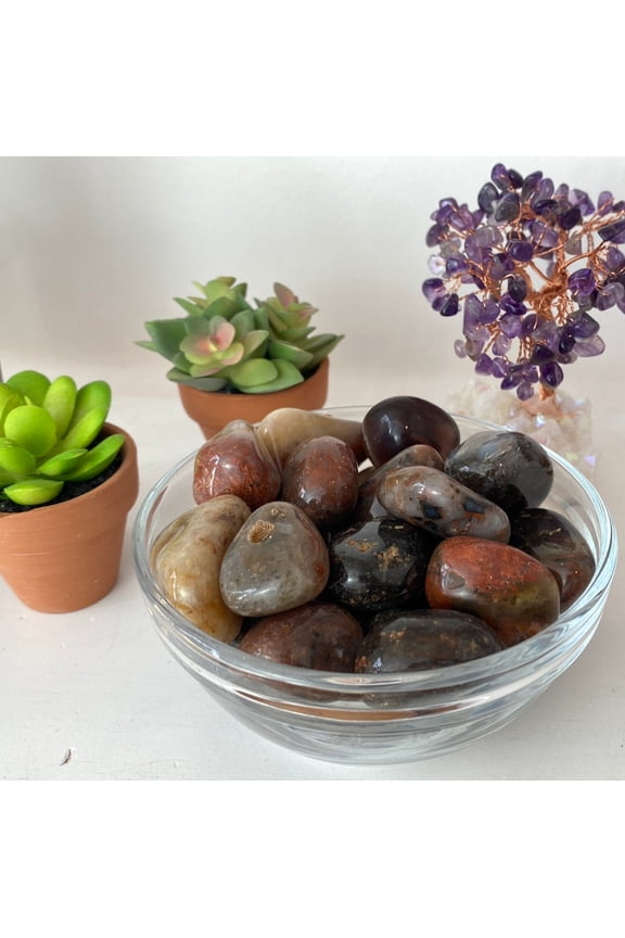 Red Moss Agate Tumbled 1-1.5"