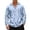 Light Blue, variant on QHFBli Mens Long Sleeve Hooded Shirts Casual Buttons Down Shirts with 2 Pockets