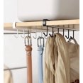 thumbnail image 2 of QUEST -3 Pack 6 Hooks Under Shelf Coffee Cup Mug Holder Hanger Rack Cabinet Kitchen, 2 of 6