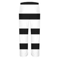 thumbnail image 4 of VBTAPA Mens Sweatsuit 2025 Fall Casual 2 Piece Outfits Long Sleeve Striped Tee Shirt and Drawstring Pants Set Big and Tall Hipster Streetwear Black XXXXXL, 4 of 8