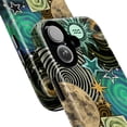 thumbnail image 2 of Mystic Green Galaxy Phone Case, Trippy Celestial Spiral Star Moon Aesthetic Protective Cover for iPhone 16 15 14 13 12 11 Pro Max Plus Mini, 2 of 6