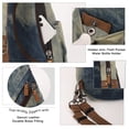 thumbnail image 6 of KL928 Denim Sling Bag - Small Crossbody Backpack Shoulder Casual Daypack Rucksack for Men Women, 6 of 7