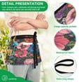 thumbnail image 4 of Yayeee Waist Apron with Pockets for Cooking Waterproof Half Server Aprons, Vibrant Blooming Flowers, 4 of 7