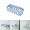 thumbnail image 4 of Wall Storage Organizer, Wall Shelf Basket Wall Storage, Bathroom Kitchen Corner Wall Shelf Basket, Stick Type Storage Rack Organizer, 4 of 7