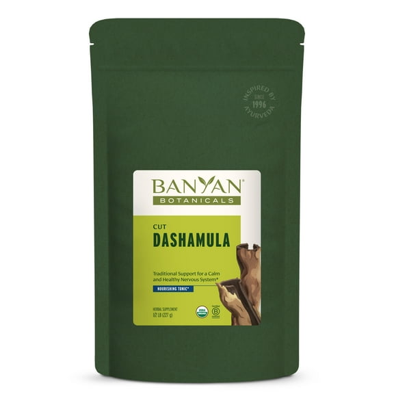 Banyan Botanicals Dashamula – Cut & Sifted – Calming Ayurvedic Formula – Organic Stress Supplement with Organic Gokshura Fruit & Bilva Fruit– ½ lb – Certified Organic, Non-GMO, Vegan, Gluten Free