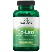 Swanson Go-Less Bladder Control Formula - Promotes Urinary Tract Health and Healthy Bladder Support - Natural Supplement for Adults with Pumpkin Seed Extract - (90 Softgels) 1 Pack