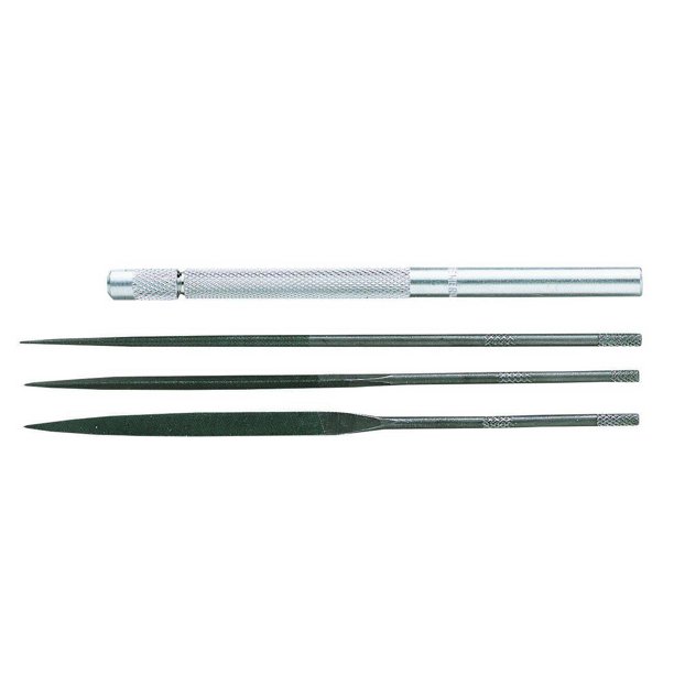 General Tools S477 4pc Swiss Pattern Needle File Set
