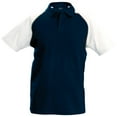 thumbnail image 1 of Kariban Polo de Baseball Contrasté pour Hommes, 1 of 1