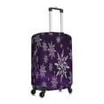 thumbnail image 3 of Balery Snowflake Gradient Purple Luggage Cover Protector, Scratch And Dirt Resistant, Fits 18-32 Inch Luggage - Small, 3 of 9
