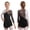 Black, variant on iiniim Girls Figure Skating Dress Long Sleeves Ballet Dance Skirted Leotards Gymnastics Orange 8