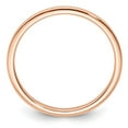 thumbnail image 2 of Auriga Fine Jewelry 14K Rose Gold 1.2mm Half Round Polished Women's Stackable Band Size 5, 2 of 8